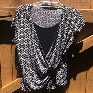 Beautiful blouse with attached tunic